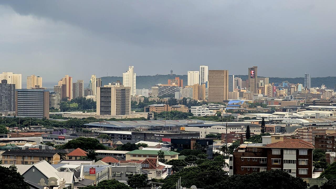 Durban KwaZulu-Natal - postal code 4001, city view